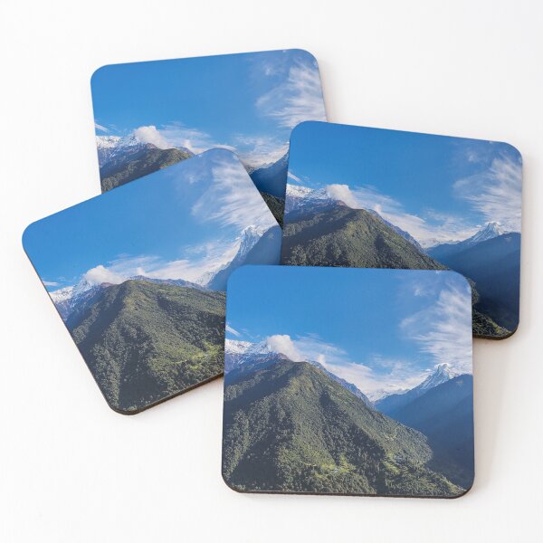 Item preview, Landscape of beautiful Green and snow covered mountains in Nepal designed and sold by FCEalin.