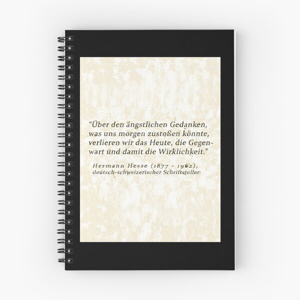 Item preview, Hermann Hesse Angst Gedanken   designed and sold by MyRandomLifeTee.