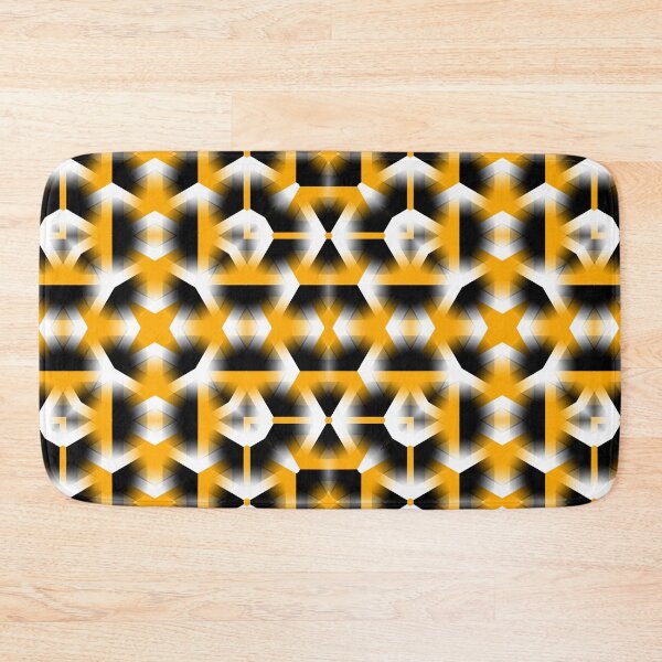 Item preview, symmetric yellow gold white and black geometric design designed and sold by mister-john.