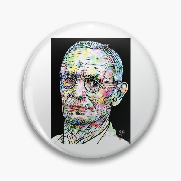 Item preview, HERMANN HESSE Aquarell- und Tuscheporträt   designed and sold by MyRandomLifeTee.