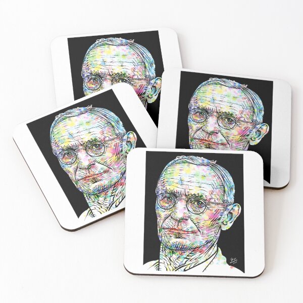 Item preview, HERMANN HESSE Aquarell- und Tuscheporträt   designed and sold by MyRandomLifeTee.