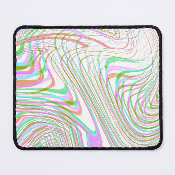 Item preview, Modern Liquid Swirl Abstract Pattern Square Vibrant Pastel Tones and White Multicolor Design designed and sold by theprintedclub.