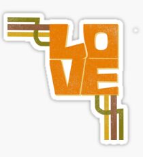 Retro Love Sticker