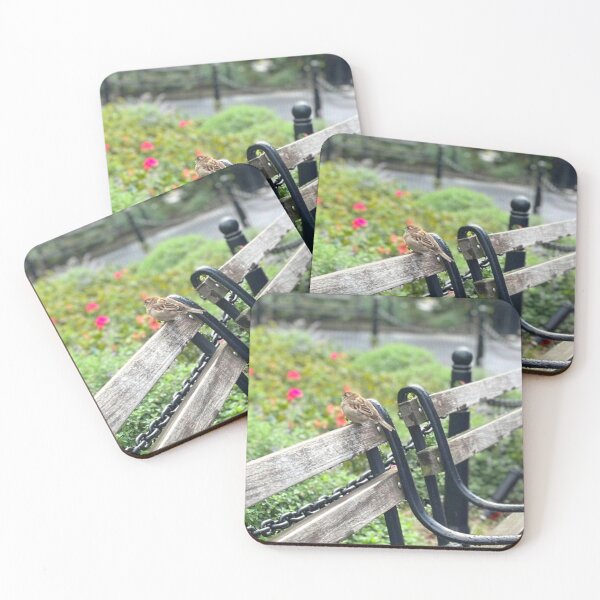 Item preview, Bird on a bench designed and sold by MadTeaDesign.