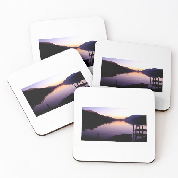 Item preview, Sonnenuntergang über See, ruhiger Seeufer mit Booten, Lugano Schweiz, Hermann Hesse, Montagnola designed and sold by MyRandomLifeTee.