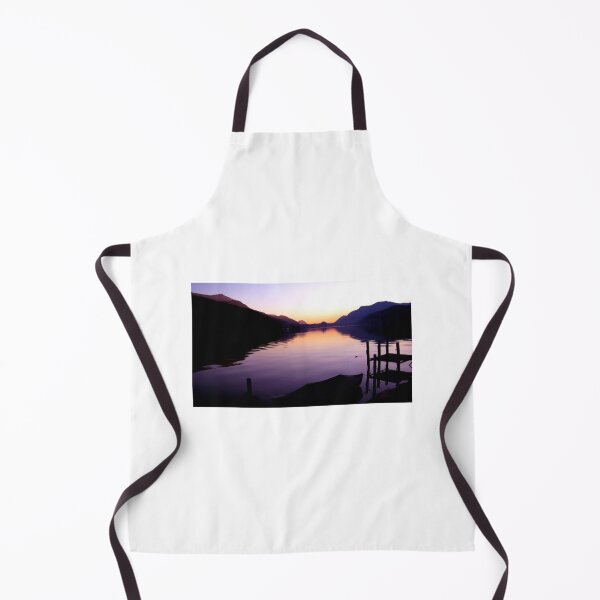 Item preview, Sonnenuntergang über See, ruhiger Seeufer mit Booten, Lugano Schweiz, Hermann Hesse, Montagnola designed and sold by MyRandomLifeTee.