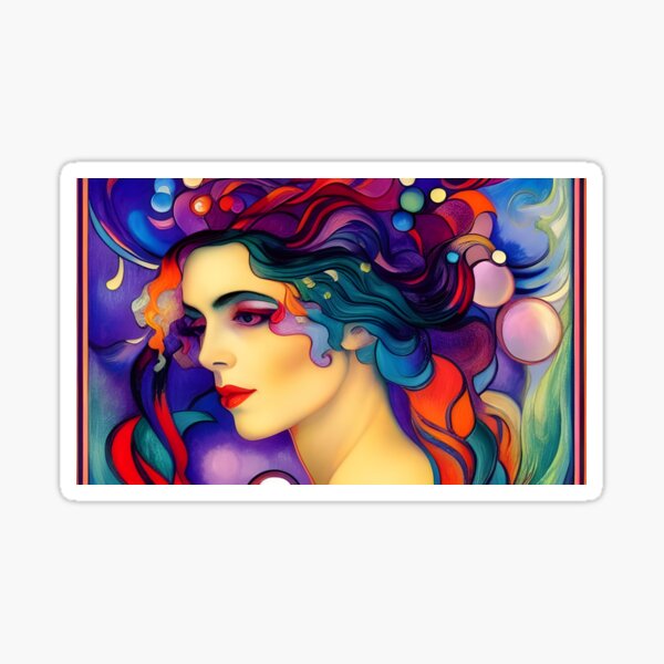 Umgeben von Farben und Formen Sticker