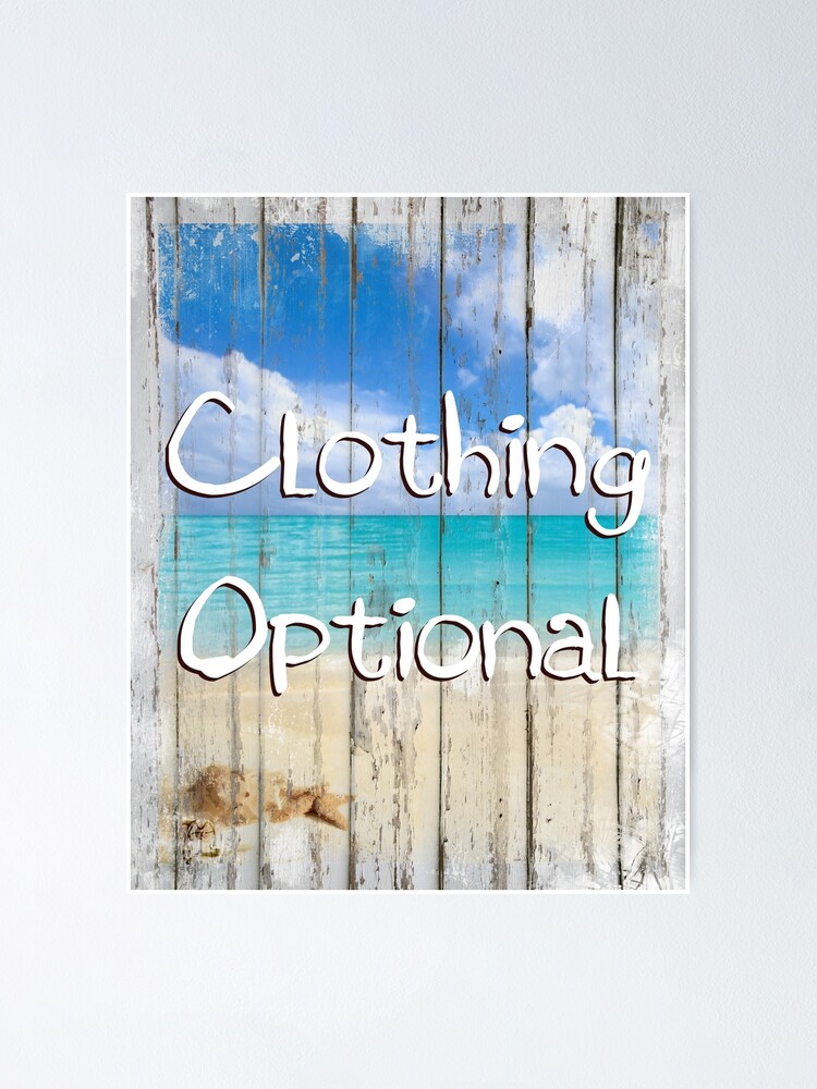 Clothing Optional naughty tropical coastal beach house sign