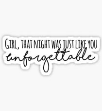Unforgettable Thomas Rhett Sticker