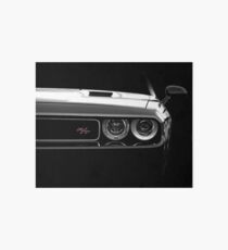 Dodge Challenger R/T - high contrast Art Board Print