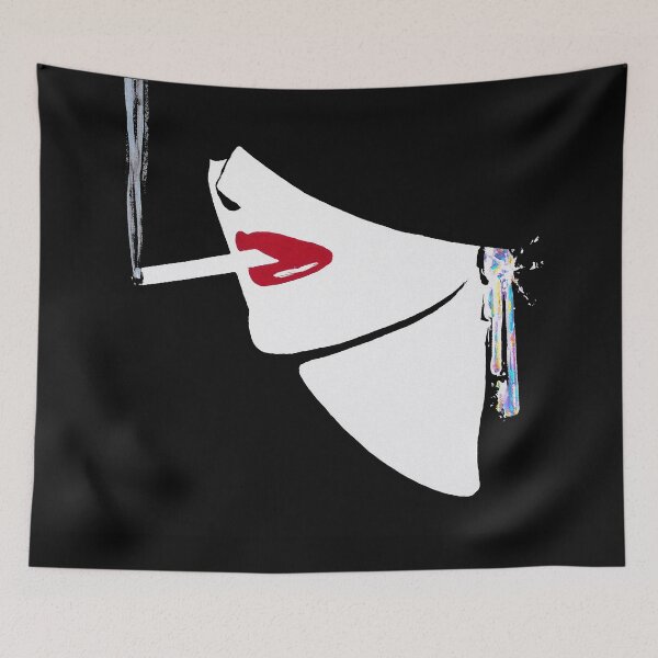 Item preview, Red Lips, Vintage fashion art, Sophisticated woman designed and sold by Glimmersmith.