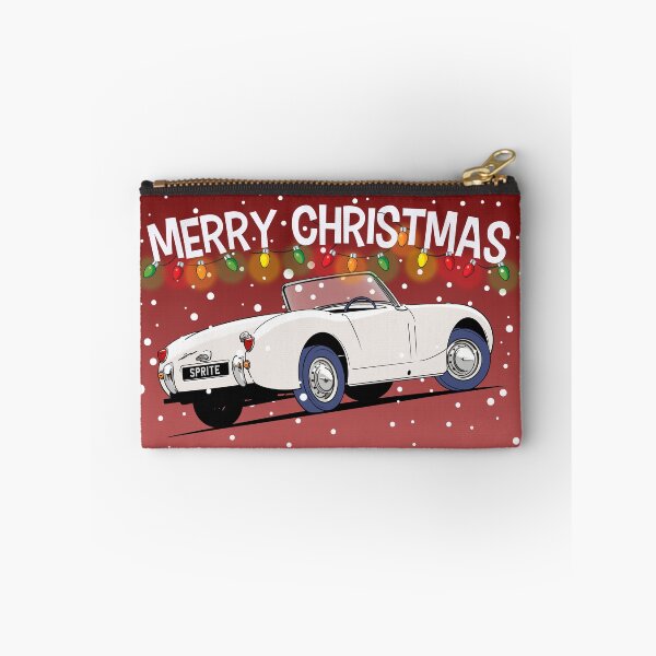 Item preview, White Austin Healey Sprite Christmas Card designed and sold by Webazoot Industries - Car Art.