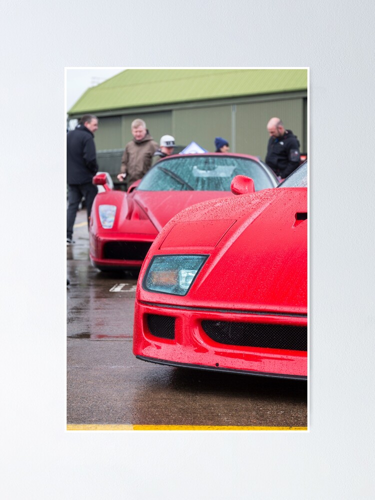 Ferrai F40 Ferrari Enzo Poster By Jonnydouglas Redbubble