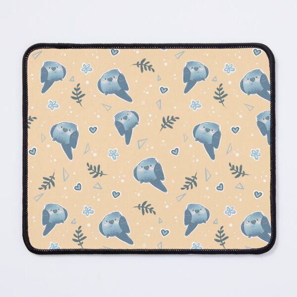 Item preview, Blue bird pattern - light orange designed and sold by NiColors.