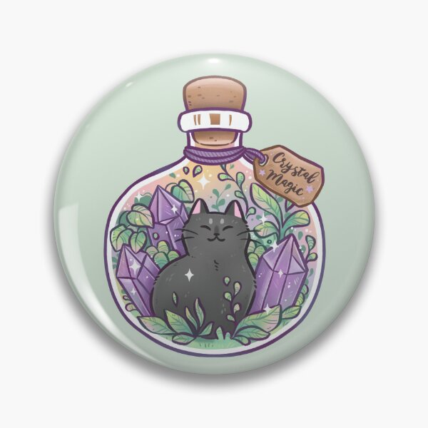 Item preview, Crystal Magic Bottle Pale Green designed and sold by kattvalk.