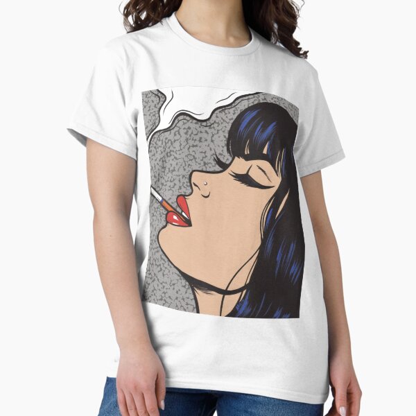 Item preview, Smoking Comic Pop Art Girl designed and sold by turddemon.