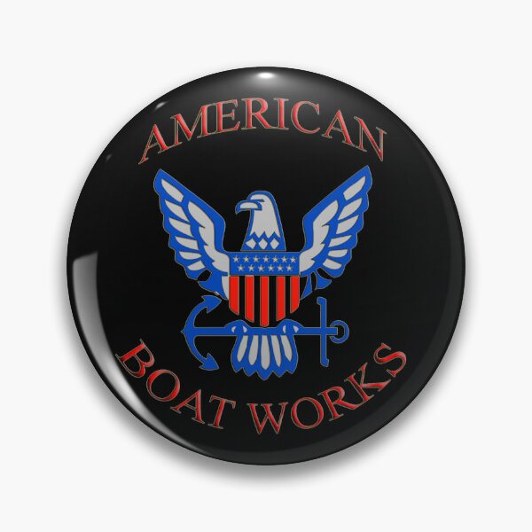 Item preview, American Boat Works Flag and Eagle designed and sold by ChristinasMess.