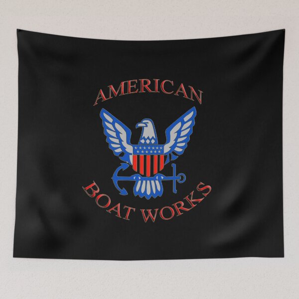 Item preview, American Boat Works Flag and Eagle designed and sold by ChristinasMess.
