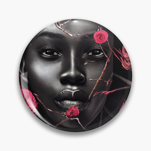 Item preview, Black Woman Red Roses designed and sold by GambiJoop.