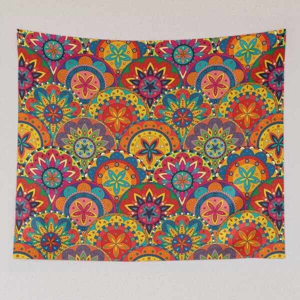 Item preview, Funky Retro Pattern Mandalas designed and sold by livianasgifts.