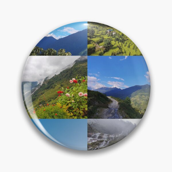 Item preview, A collage of six different places during Annapurna Base Camp Trekking designed and sold by FCEalin.