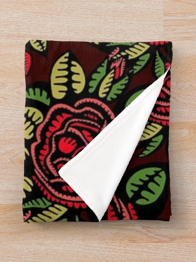 Thumbnail 3 of 6, Throw Blanket, Red Roses Pattern designed and sold by ShopForEverr.