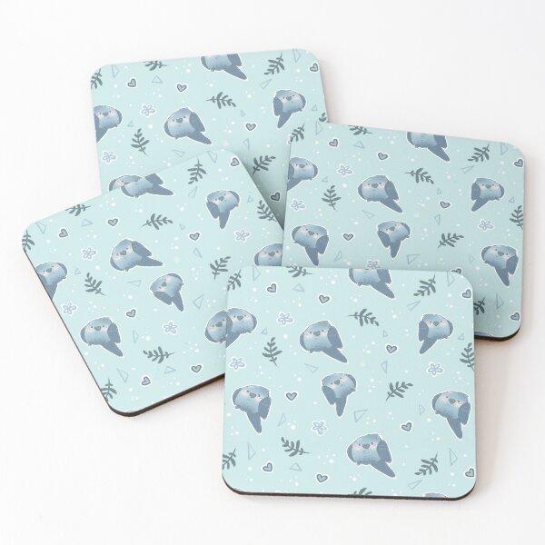 Item preview, Blue bird pattern - light blue designed and sold by NiColors.