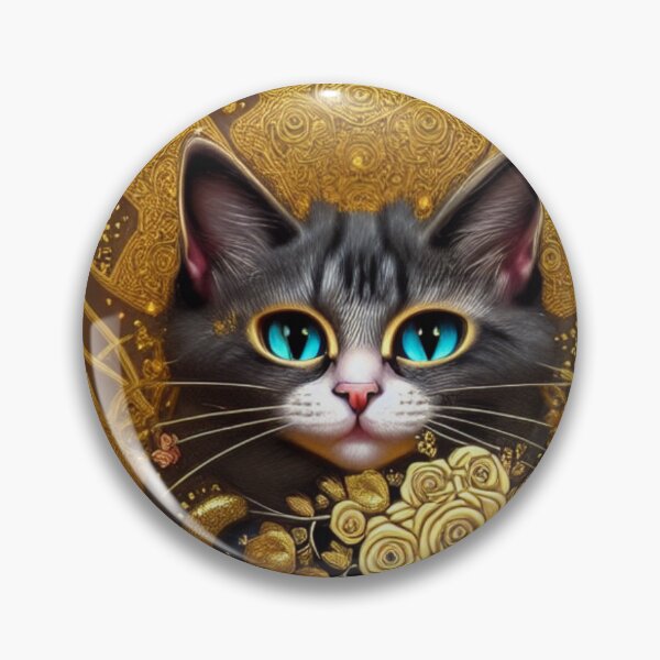 Item preview, Beautiful Fantasy Whimsical Cat Pastel Illustration with flowers in background designed and sold by ManifestoDesign.