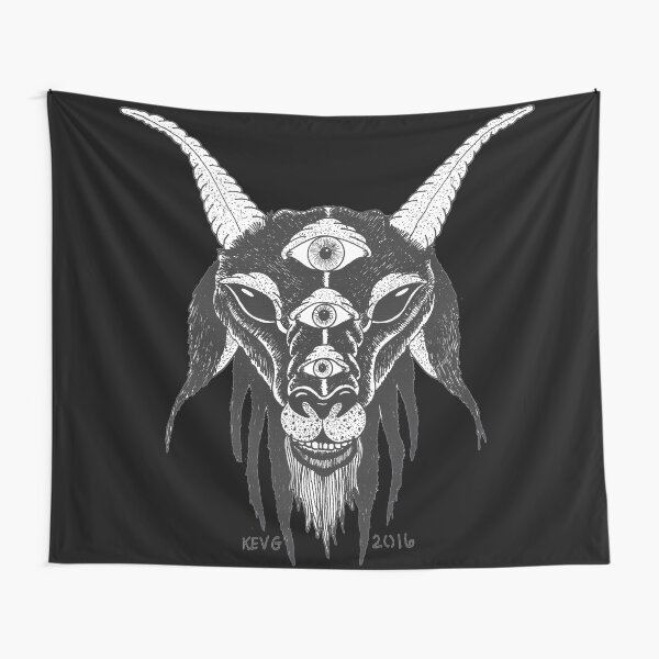 5 Eyes of Satan - Art By Kev G Tapestry
