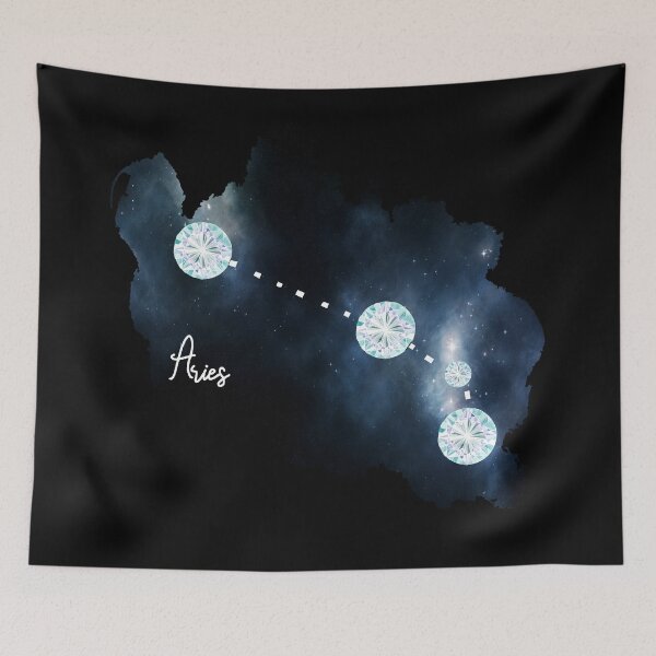 Item preview, Aries Constellation in Diamonds - Star Signs and Birth Stones designed and sold by Annalee Beer.