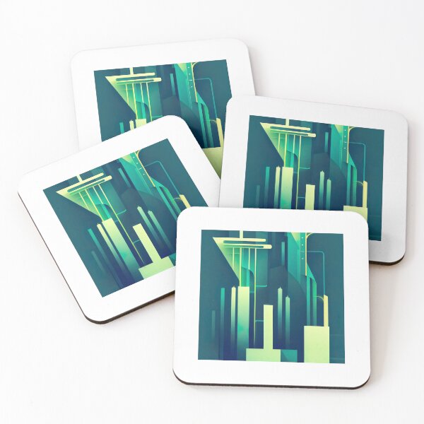 Item preview, Bauhaus Style Design Green Abstraction   designed and sold by KOTOdesign.