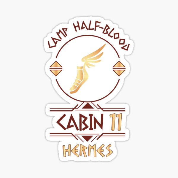 Cabin #11 in Camp Half Blood, Child of Hermes – Percy Jackson inspired design Sticker
