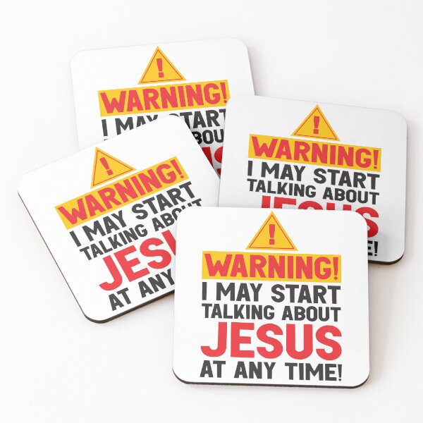 Item preview, WARNING I May Start Talking About Jesus At Any Time designed and sold by plushism.