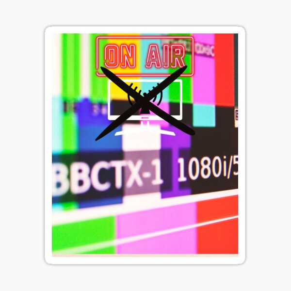 "Pillows and cushions television screen error no signal on air" Sticker