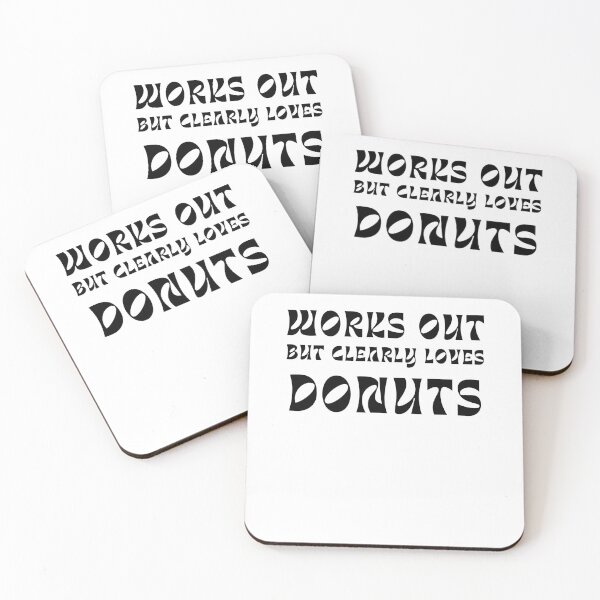 Item preview, Works out but clearly loves donuts designed and sold by darshants.