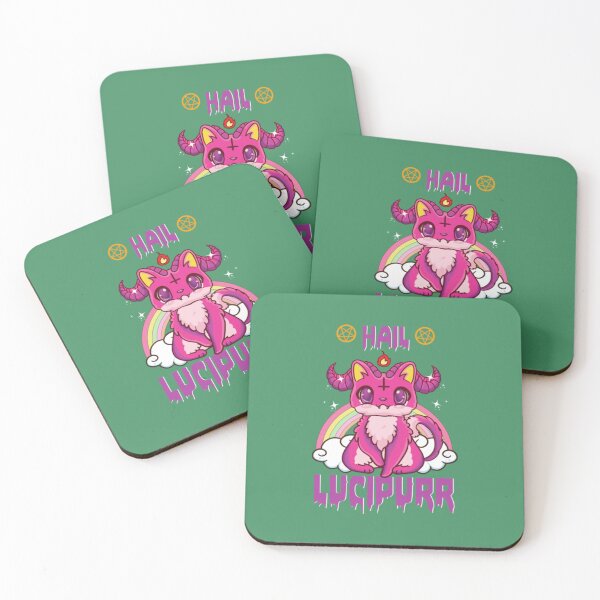 Item preview, Cute & Funny Hail Lucipurr Satanic Kitten Pun Emo designed and sold by JoinChristabel.