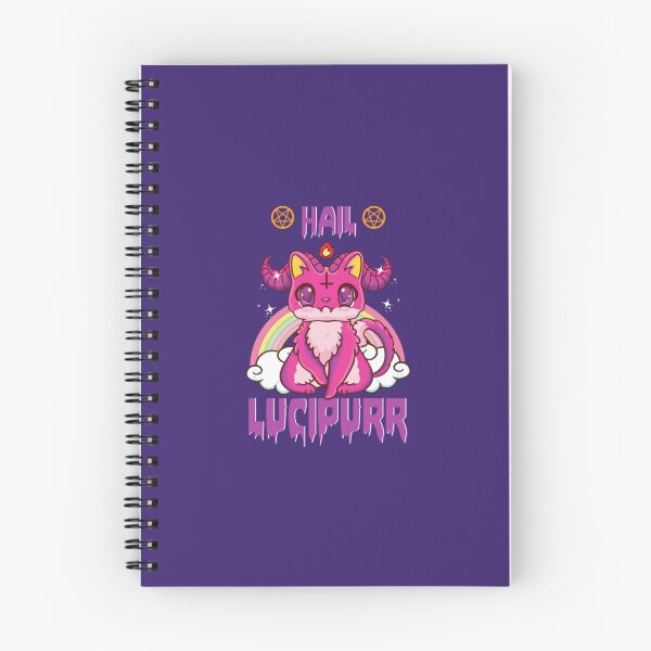 Item preview, Cute & Funny Hail Lucipurr Satanic Kitten Pun Emo designed and sold by JoinChristabel.
