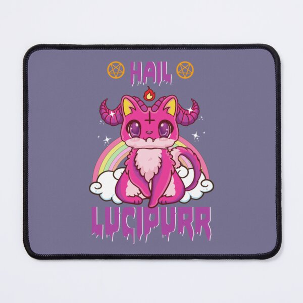 Item preview, Cute & Funny Hail Lucipurr Satanic Kitten Pun Emo designed and sold by JoinChristabel.