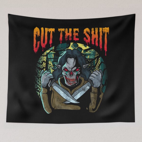 Item preview, Cut the Shit Demon Knife Pun designed and sold by JoinChristabel.