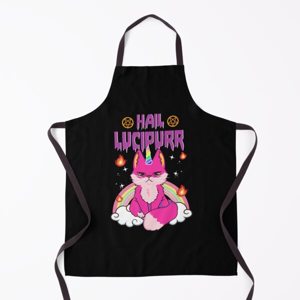 Item preview, Cute & Funny Satanic Hail Lucipurr Rainbow Emo Cat designed and sold by JoinChristabel.