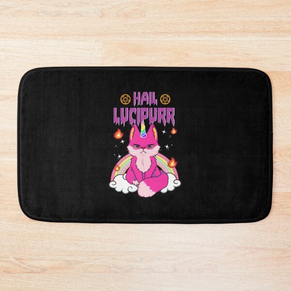 Item preview, Cute & Funny Satanic Hail Lucipurr Rainbow Emo Cat designed and sold by JoinChristabel.