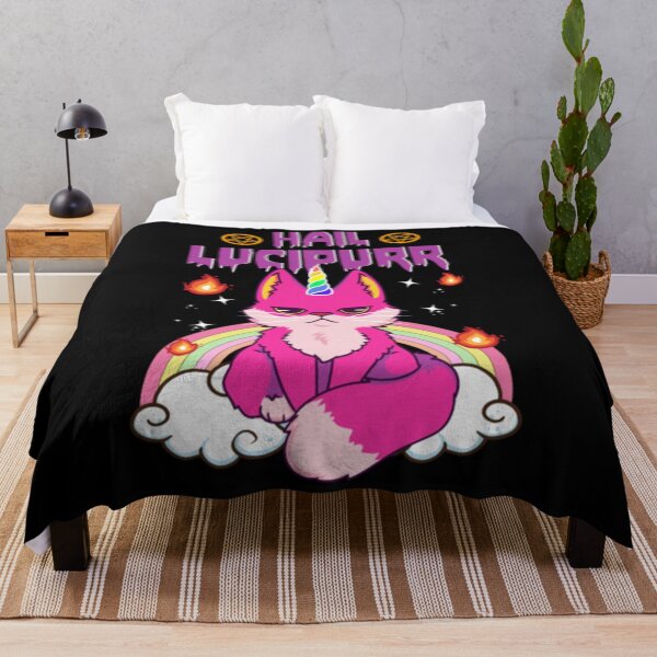 Item preview, Cute & Funny Satanic Hail Lucipurr Rainbow Emo Cat designed and sold by JoinChristabel.