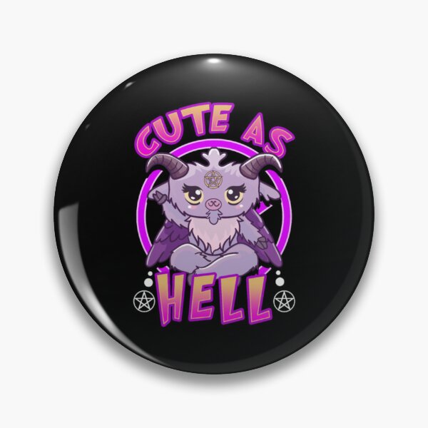 Item preview, Cute As Hell Kawaii Anime Baphomet Kawaii Goth Pun designed and sold by JoinChristabel.