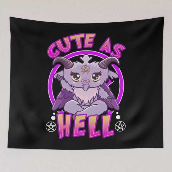 Item preview, Cute As Hell Kawaii Anime Baphomet Kawaii Goth Pun designed and sold by JoinChristabel.