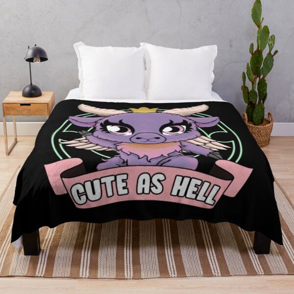 Item preview, Cute As Hell Kawaii Baphomet Anime Goth Pun designed and sold by JoinChristabel.