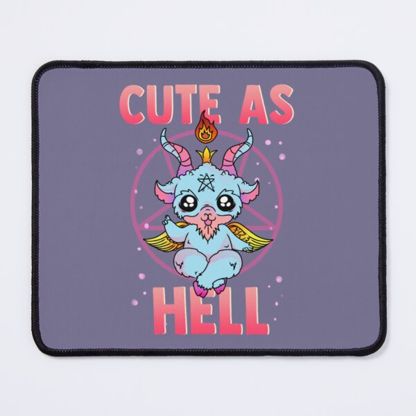 Item preview, Cute As Hell Satanic Pastel Kawaii Baphomet Pun designed and sold by JoinChristabel.