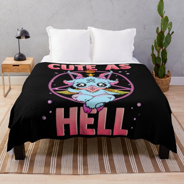 Item preview, Cute As Hell Satanic Pastel Kawaii Baphomet Pun designed and sold by JoinChristabel.