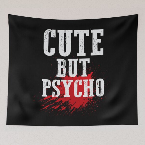 Item preview, Cute But Psycho Funny Punk Emo Goth Gift For Psych designed and sold by JoinChristabel.