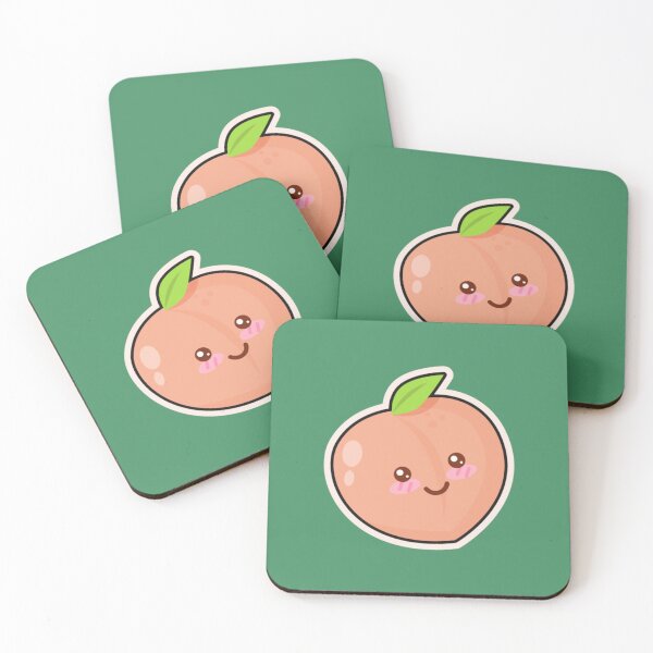 Item preview, Cute Kawaii Peach Cartoon Drawing designed and sold by JoinChristabel.