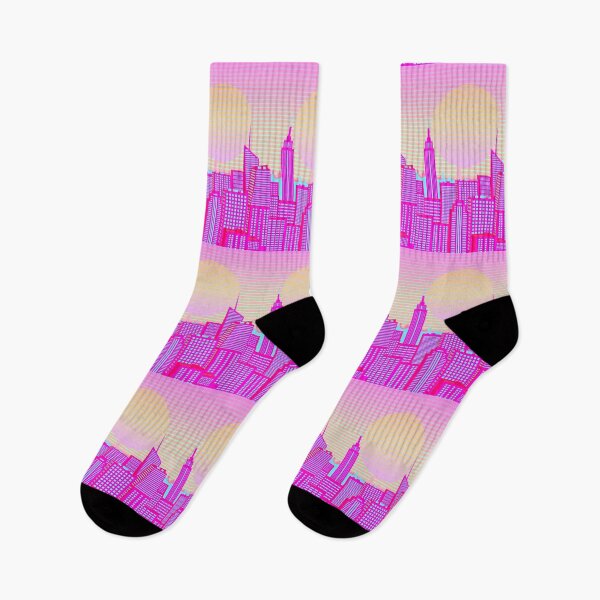 Item preview, Hello New York Pink Skies designed and sold by SilverPegasus.